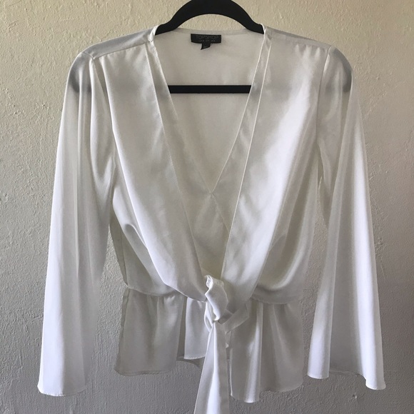 Topshop Knot Blouse - Picture 2 of 5